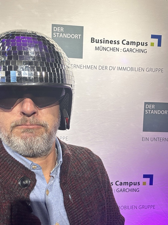 Mario Kischporski auf der Secret Party des Business Campus Garching