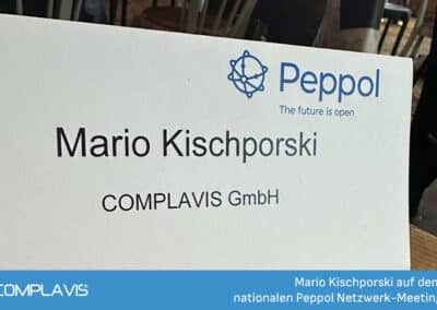 Mario Kischporski auf dem nationalen Peppol Netzwerk-Meeting